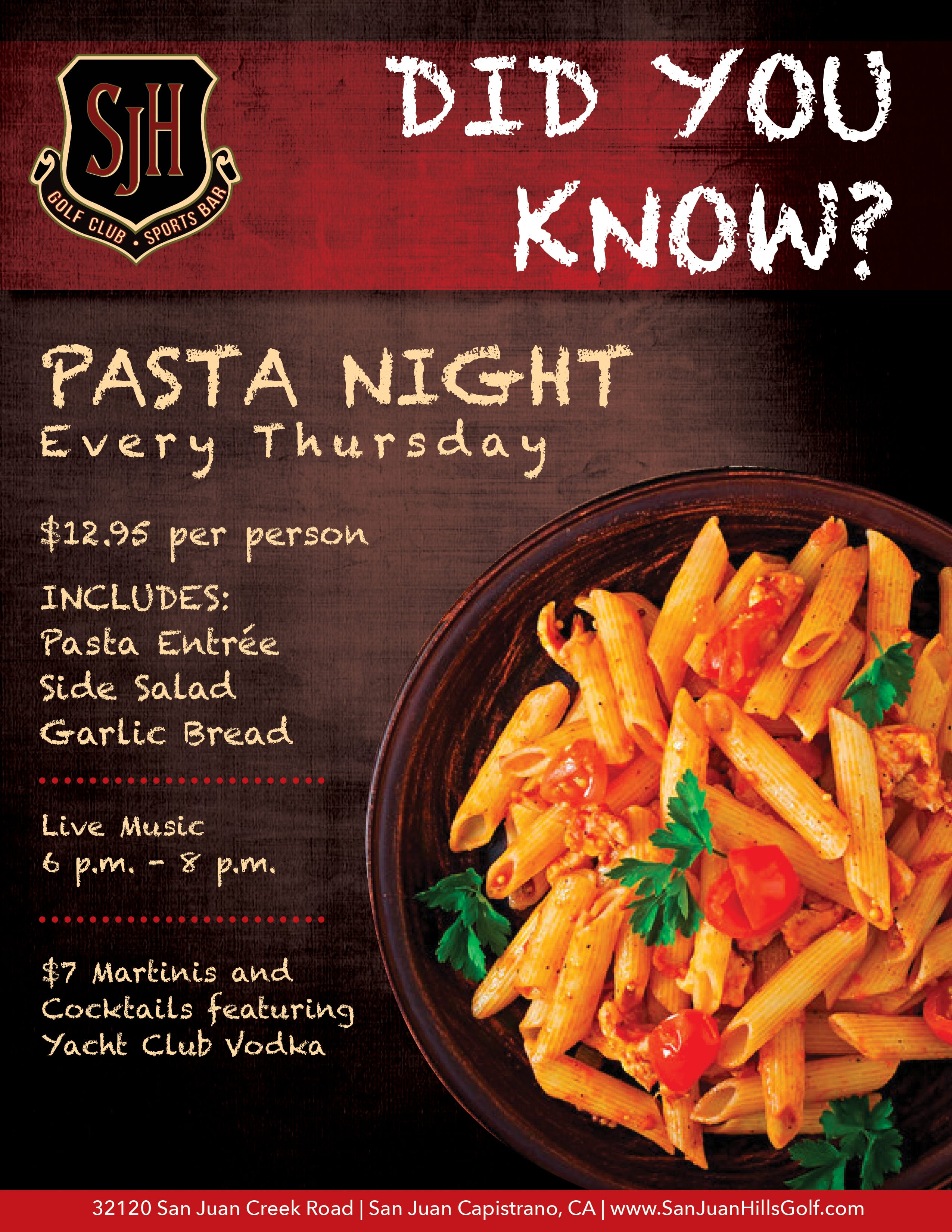 PastaNight Thursday